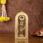 Pure Brass Ayodhya Ram Lalla Idol | 9.5" x 4.5" x 3.5" (24.1 x 11.4 x 8.9 cm) | 2.40 kg Superfine Sacred Art | Temple Grade Divine Murti